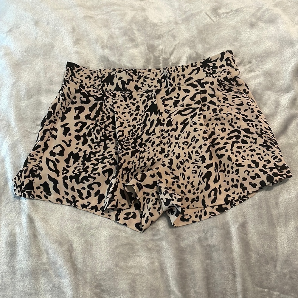 Leopard print shorts